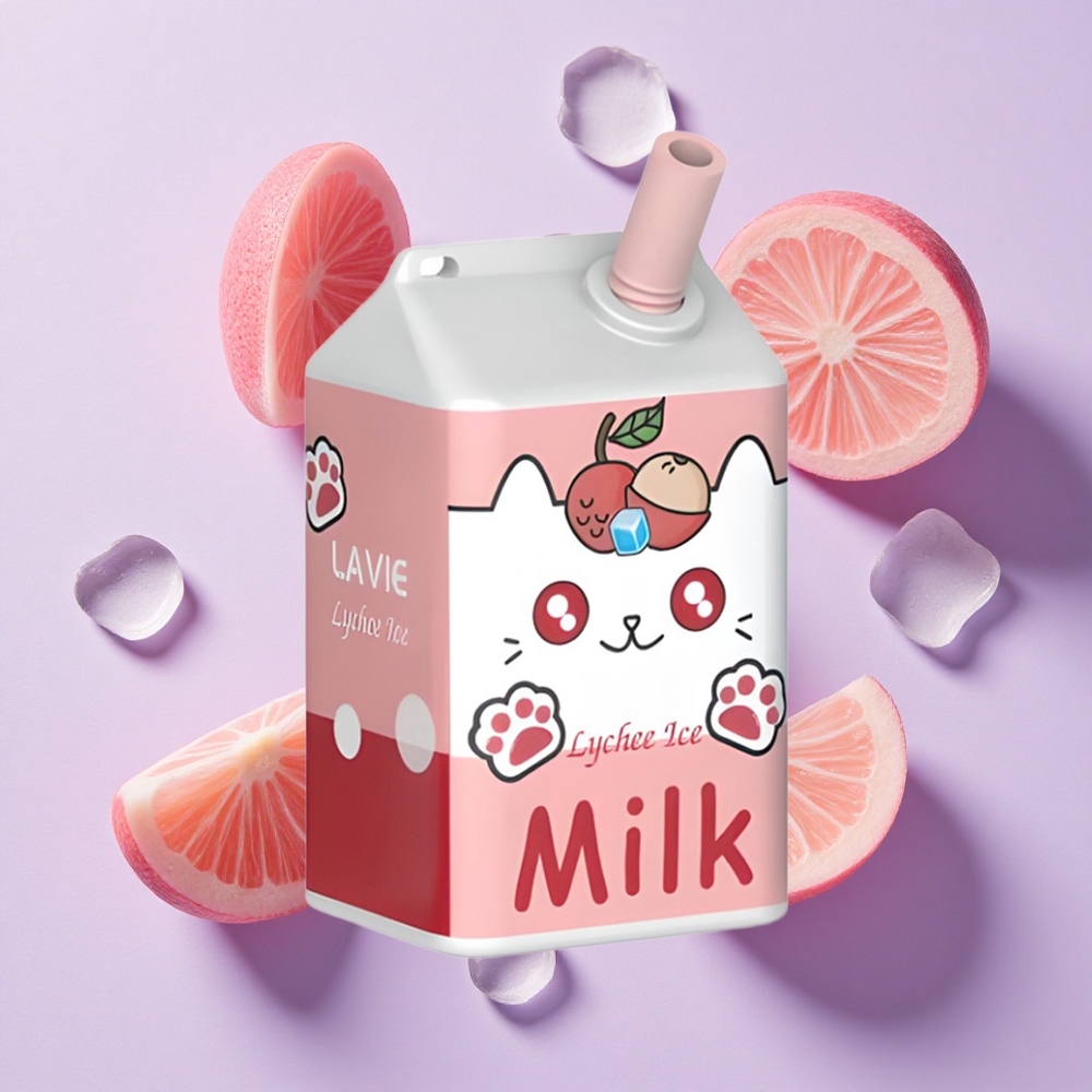 Lódz z Liczi LAVIE Milk 7000 Puffs 16ML Poland vape wholesale