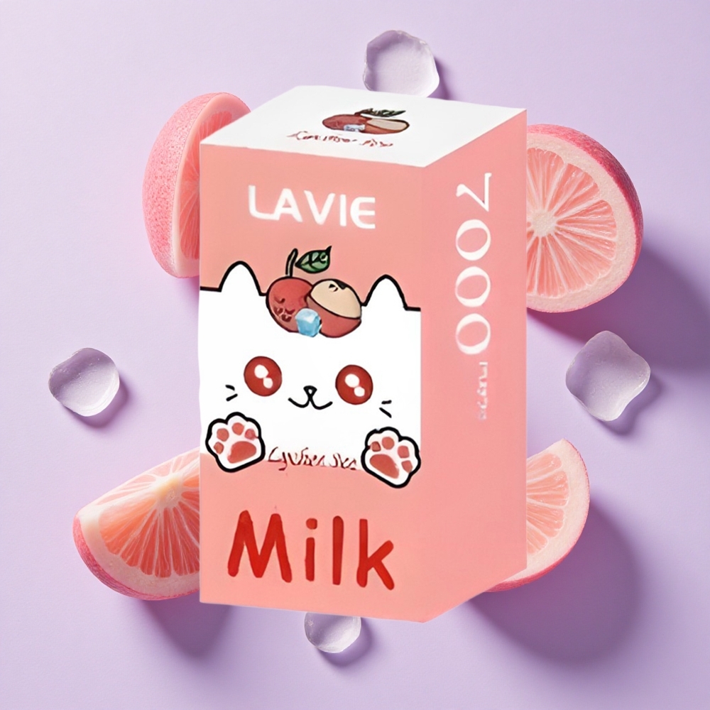 Lódz z Liczi LAVIE Milk 7000 Puffs 16ML Poland vape wholesale
