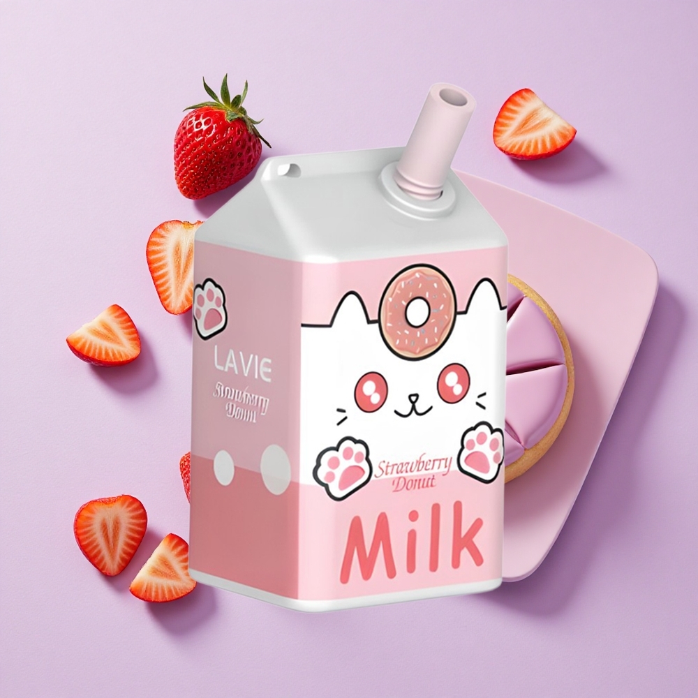 Pączek Truskawkowy LAVIE Milk 7000 Puffs 16ML Poland vape wholesale