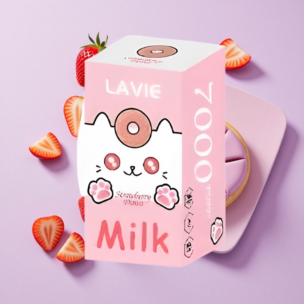 Pączek Truskawkowy LAVIE Milk 7000 Puffs 16ML Poland vape wholesale