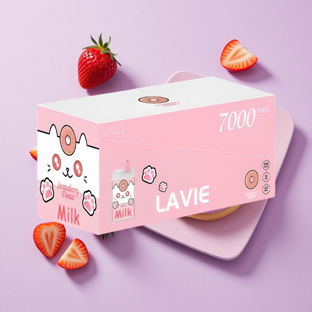 Pączek Truskawkowy LAVIE Milk 7000 Puffs 16ML Poland vape wholesale