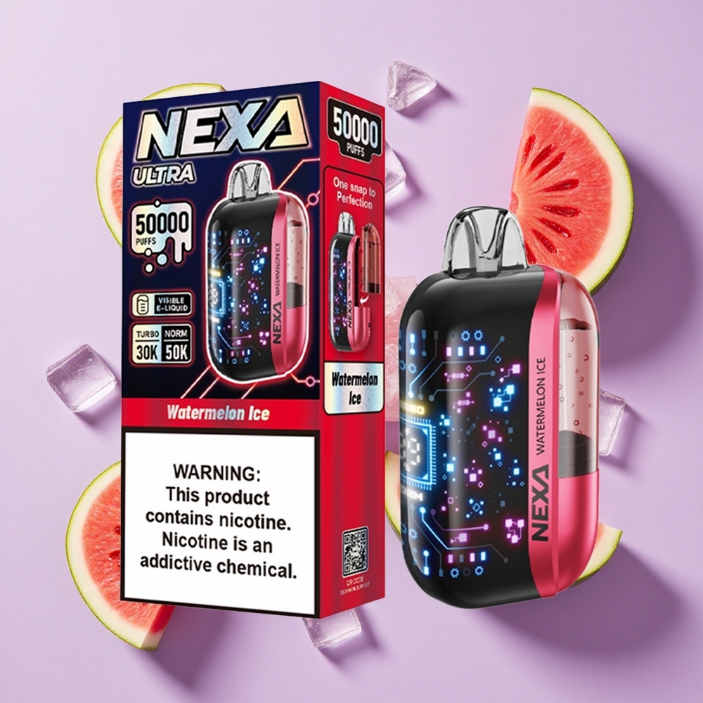 Arbuzowy Lód NEXA Ultra 50000 Puffs Wyświetlacz 3D Poland vape wholesale