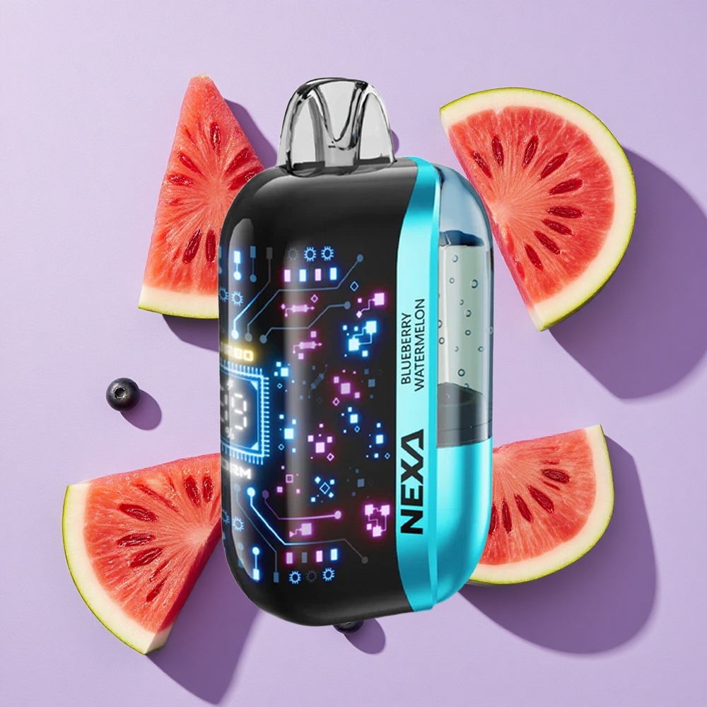 Borówka Arbuz NEXA Ultra 50000 Puffs Wyświetlacz 3d Poland vape wholesale