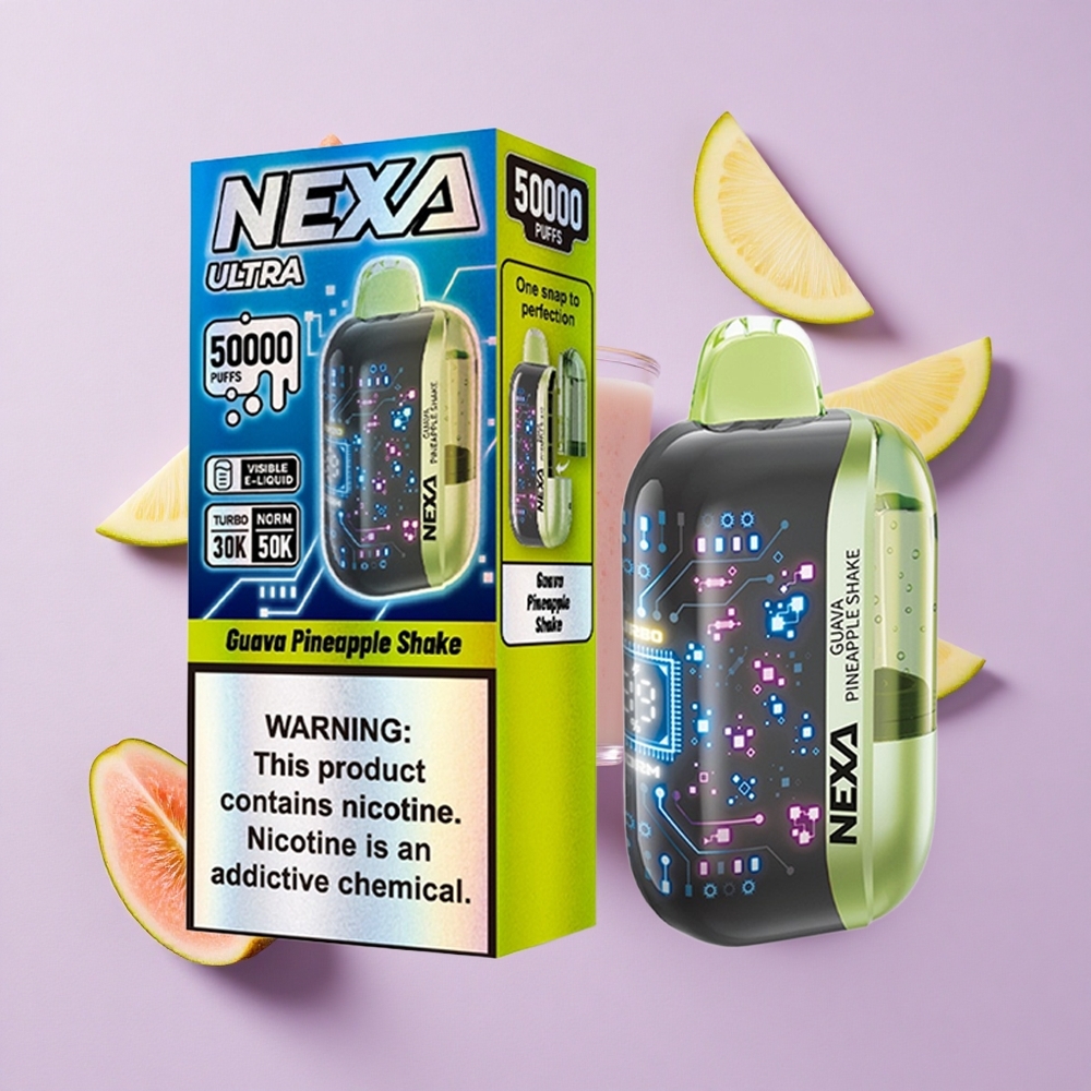 Guawa Ananas Koktajl NEXA Ultra 50000 Puffs Wyświetlacz 3D Poland vape wholesale