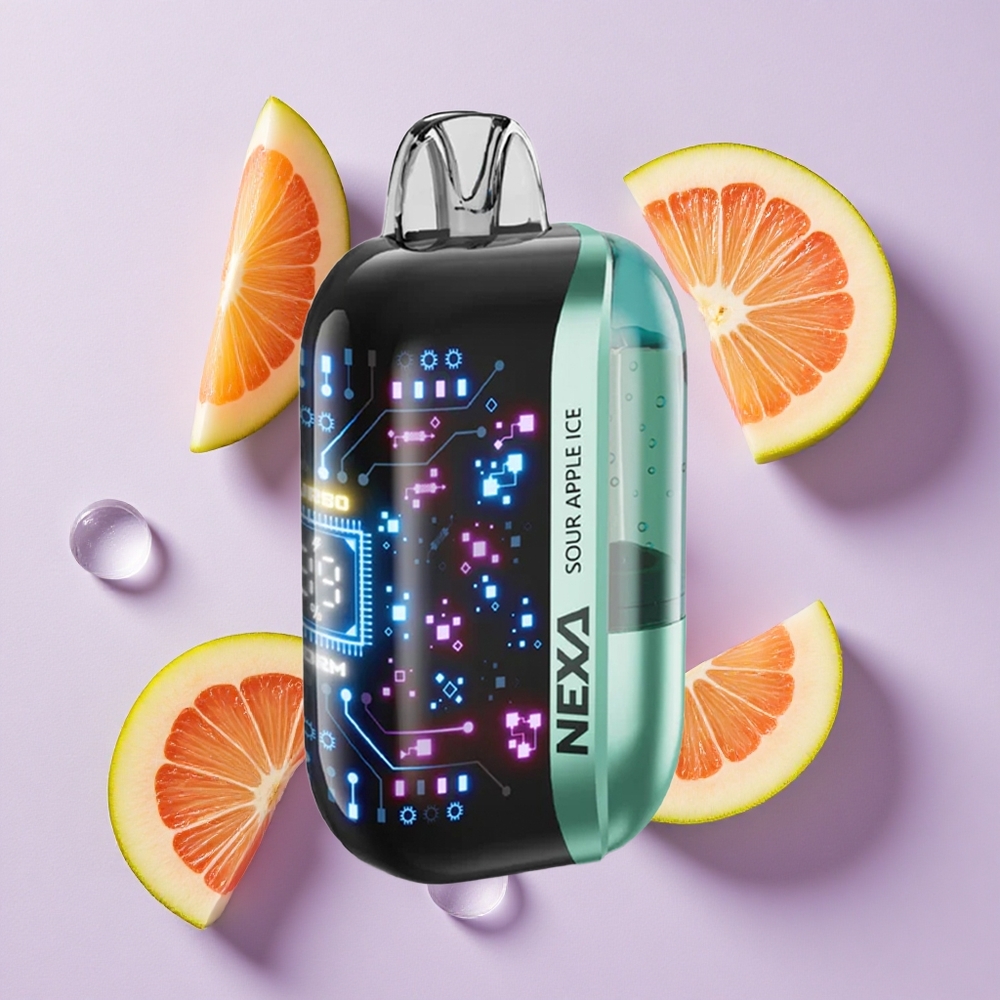 Kwaśne Jabłko Lód NEXA Ultra 50000 Puffs Typ-C Poland vape wholesale