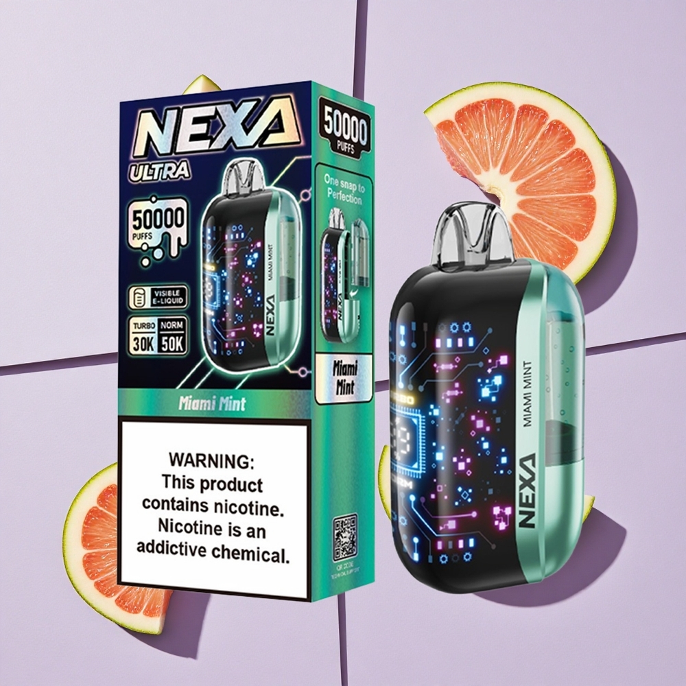 Miętowa Miami NEXA Ultra 50000 Zaciągnięć 20ml Pojemność Poland vape wholesale