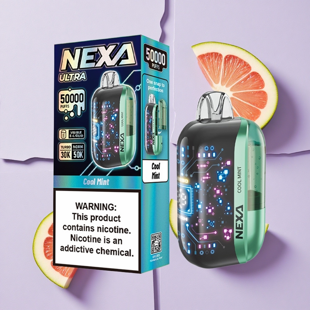 Miętowy Chłód NEXA Ultra 50000 Puffs Wyświetlacz Ekranu Poland vape wholesale