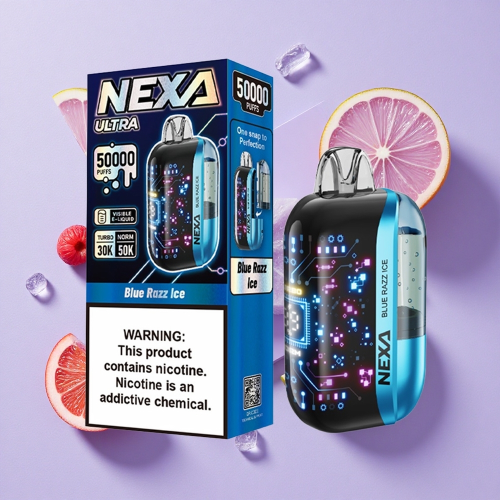 Niebieska Malina Lód NEXA Ultra 50000 Puffs 20ml Poland vape wholesale