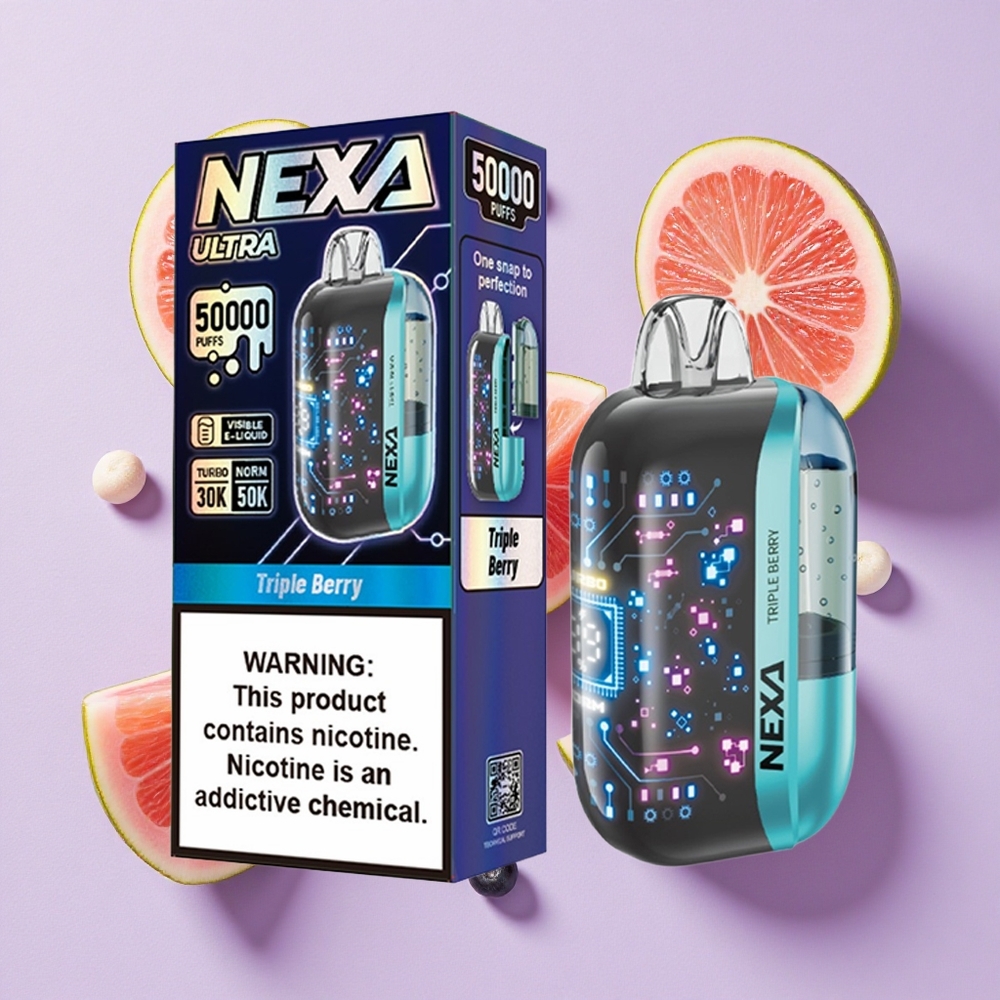 Potrójne Jagody NEXA Ultra 50000 Puffs Wyświetlacz 3D Poland vape wholesale