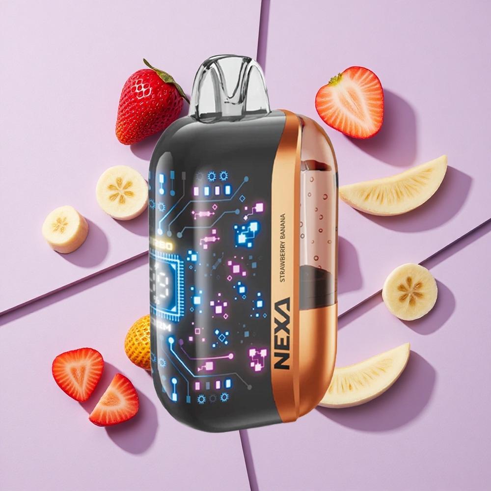 Truskawka Banan NEXA Ultra 50000 Puffs Wyświetlacz 3D Poland vape wholesale