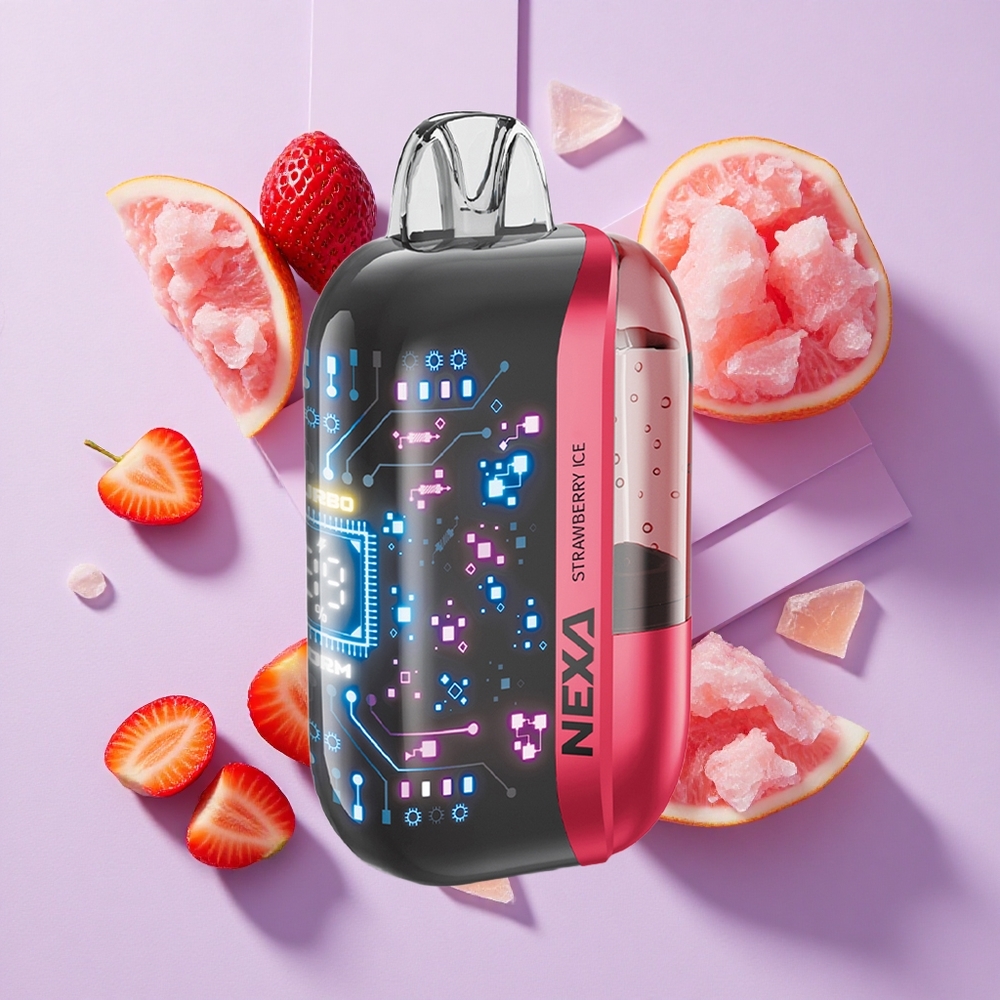 Truskawkowo-Lodowa NEXA Ultra 50000 Puffs Dual Mesh Poland vape wholesale
