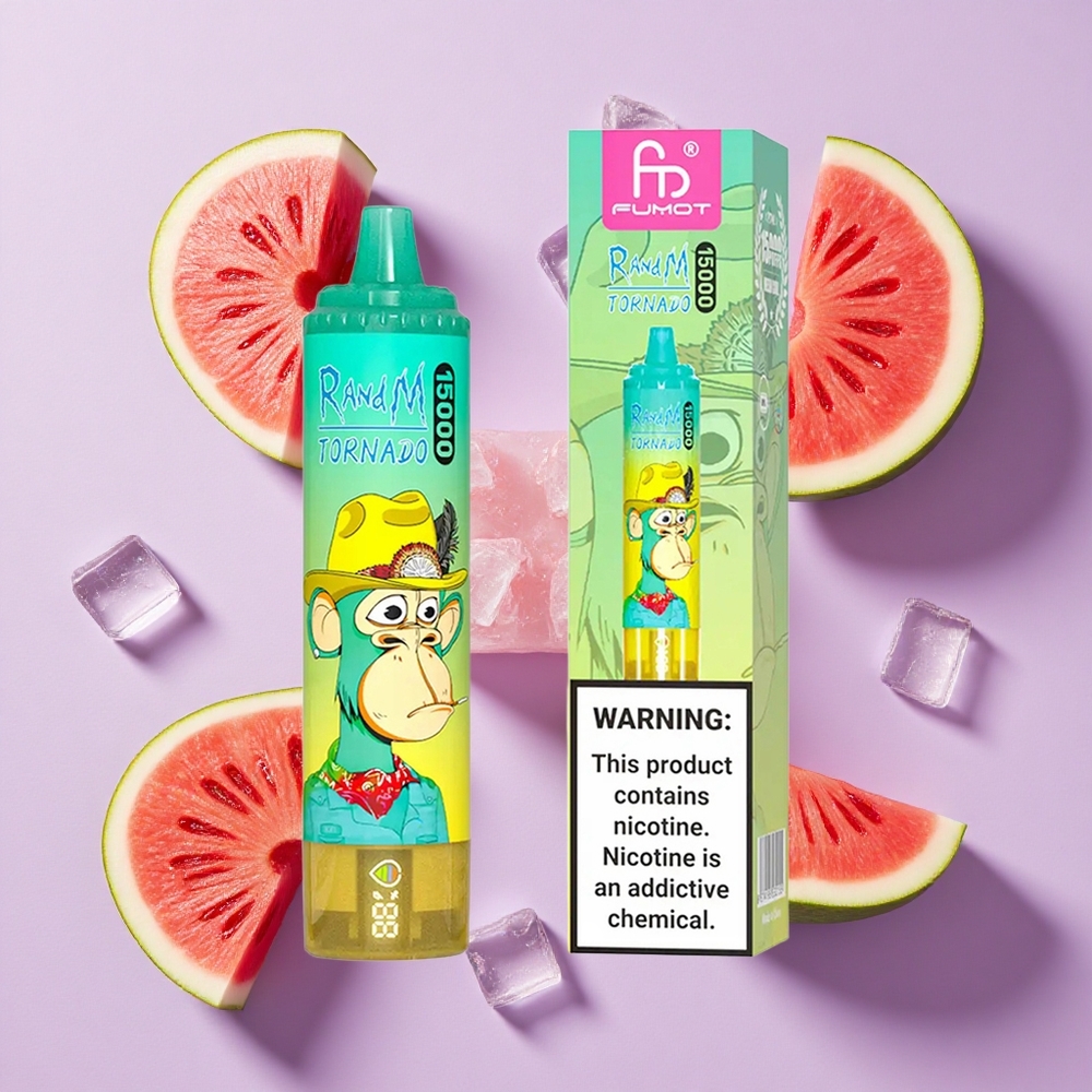 Arbuzowy Lód RandM Fumot Tornado 15000 Puffs LCD Poland vape wholesale