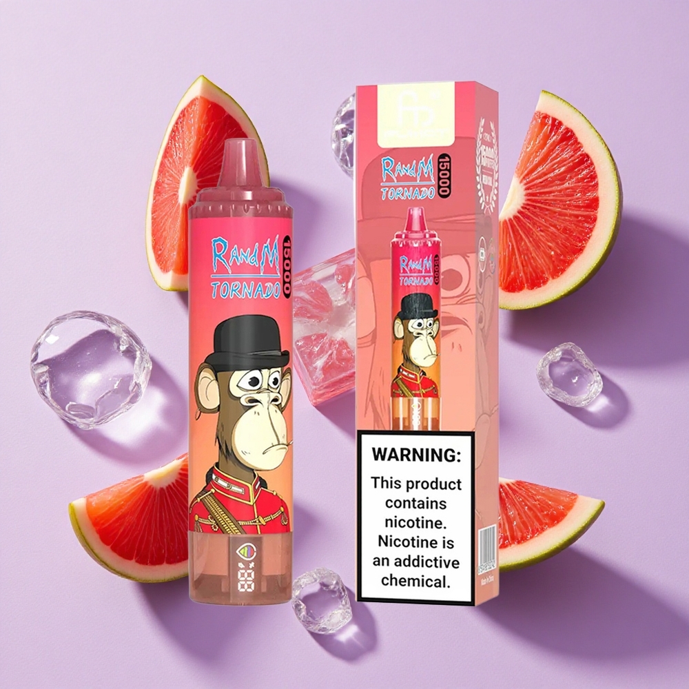 Czerwona Energia Lód RandM Fumot Tornado 15000 Puffs Mesh Coil Poland vape wholesale