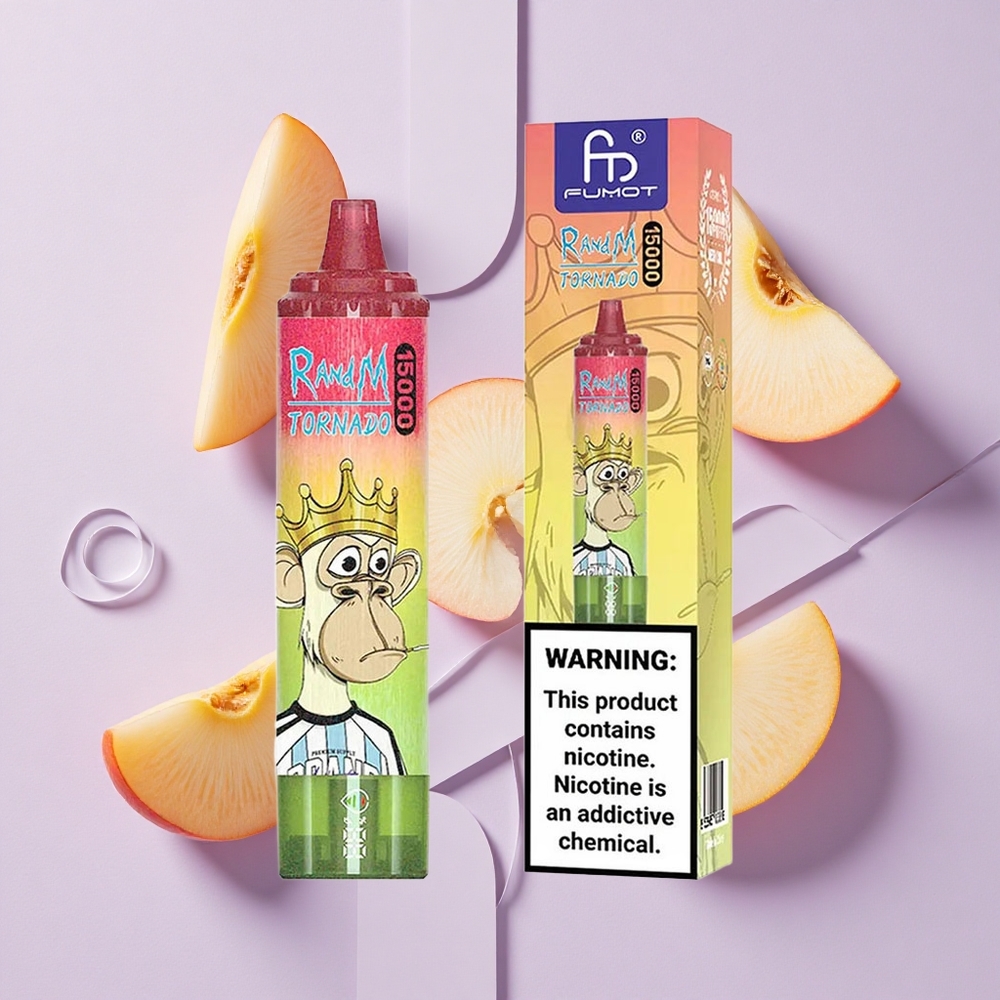 Jabłko Brzoskwiniowa Gruszka RandM Fumot Tornado 15000 Puffs Mesh Coil Poland vape wholesale