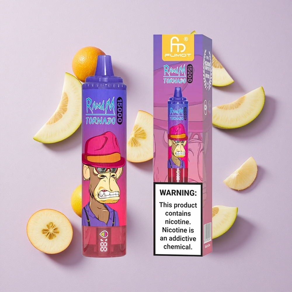 Kwaśne Jabłko RandM Fumot Tornado 15000 Puffs 25ml Poland vape wholesale