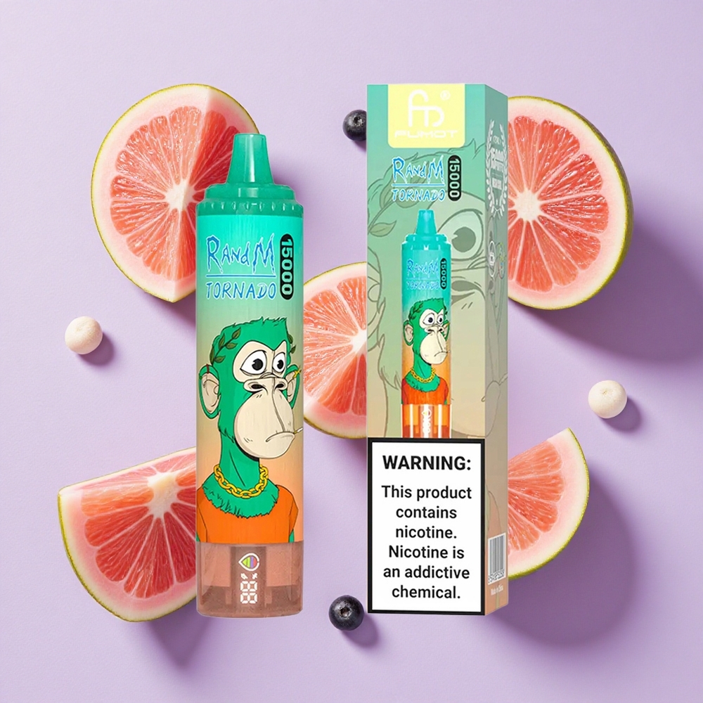 Trójowocowe RandM Fumot Tornado 15000 Puffs LCD Poland vape wholesale
