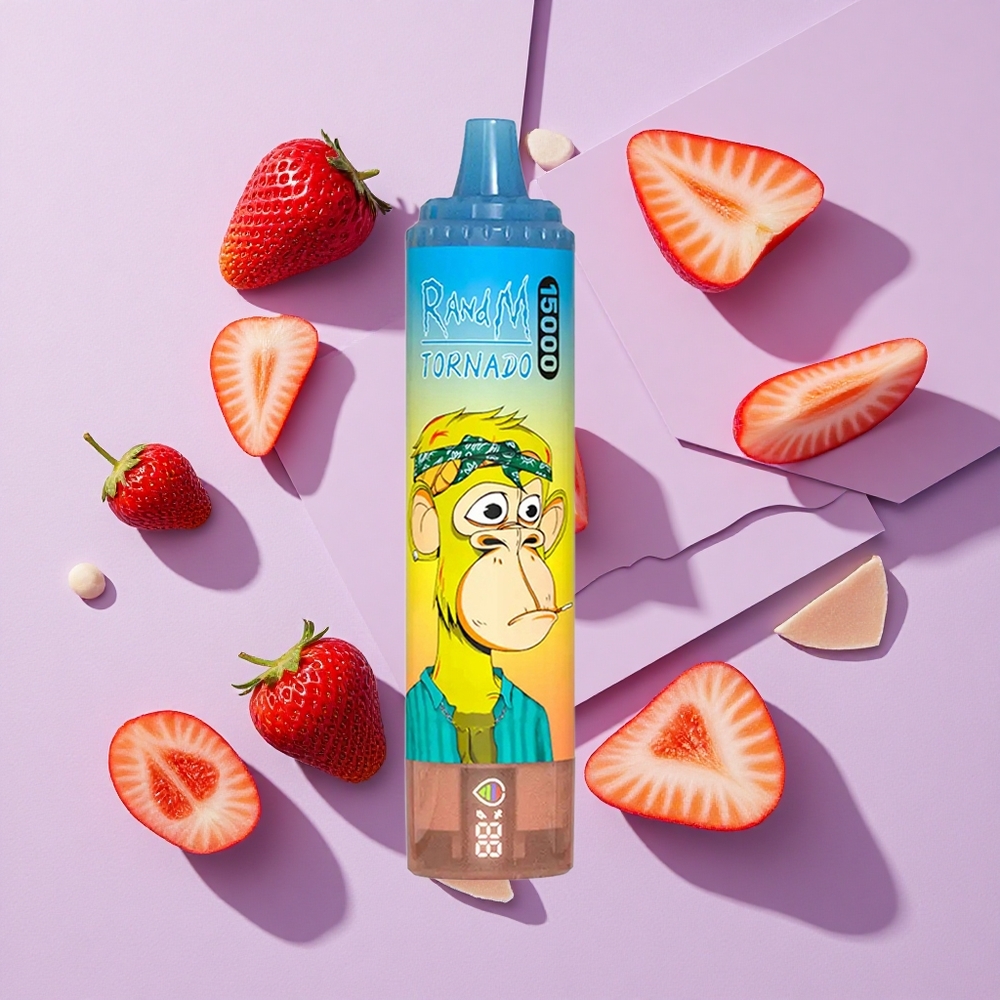 Truskawkowa RandM Fumot Tornado 15000 Puffs 25ml Poland vape wholesale