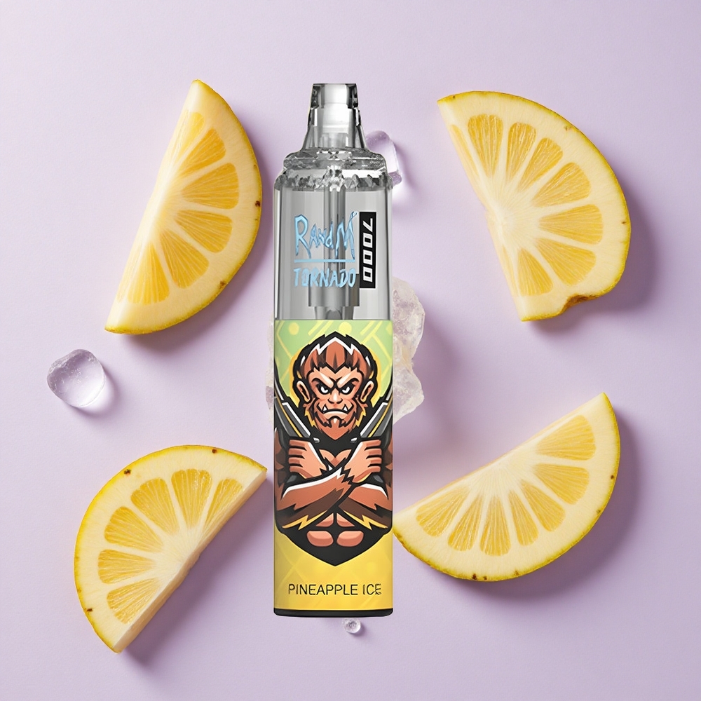 Ananas Lód RandM Fumot Tornado 7000 Puffs Jednorazowy Vape Poland vape wholesale