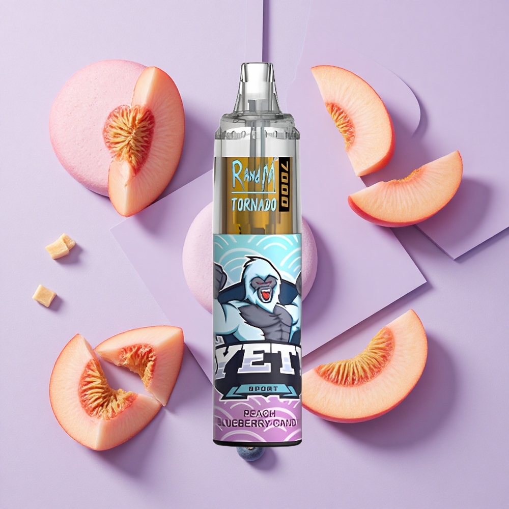 Brzoskwinia Jagoda RandM Fumot Tornado 7000 Puffs Poland vape wholesale