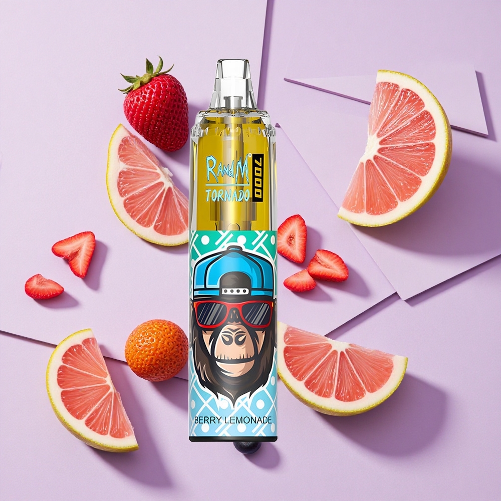 Jagoda Lemoniada RandM Fumot Tornado 7000 Puffs Mesh Coil Poland vape wholesale