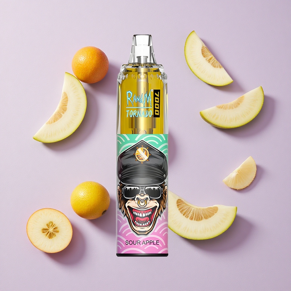 Kwaśne Jabłko RandM Fumot Tornado 7000 Puffs Typ-C Poland vape wholesale