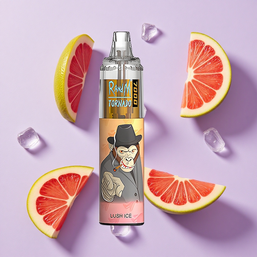 Lodowy Lód RandM Fumot Tornado 7000 Puffs RGB Light Poland vape wholesale