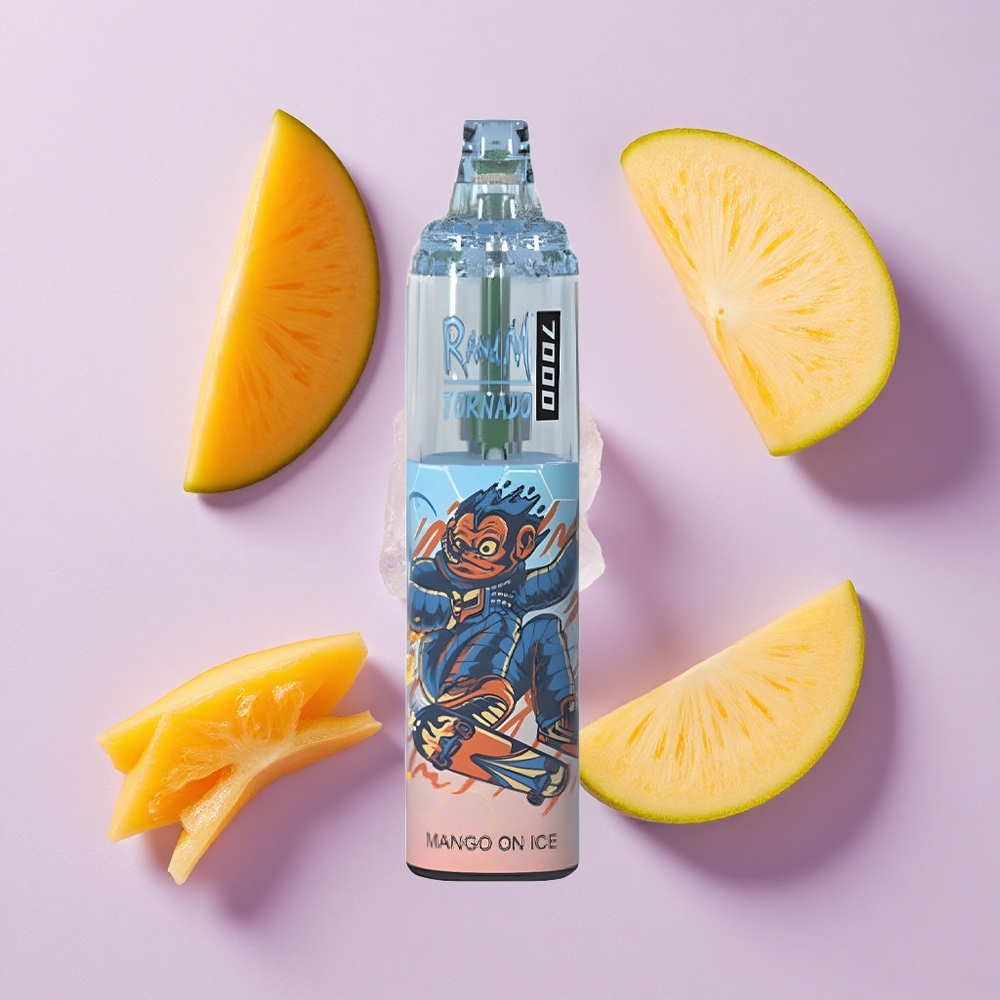 Mango Na Lodzie RandM Fumot Tornado 7000 Pufów RGB Light Poland vape wholesale