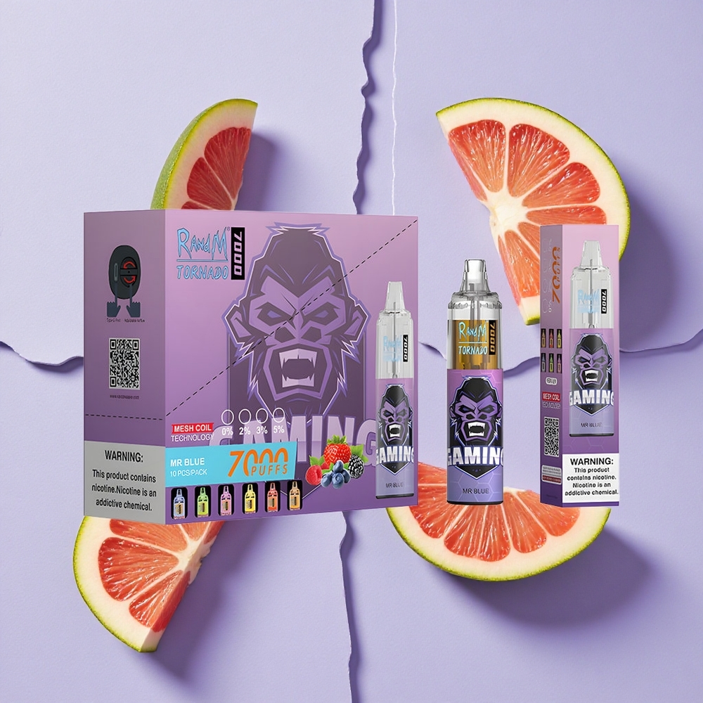 Niebieski Doktor RandM Fumot Tornado 7000 Puffs Poland vape wholesale