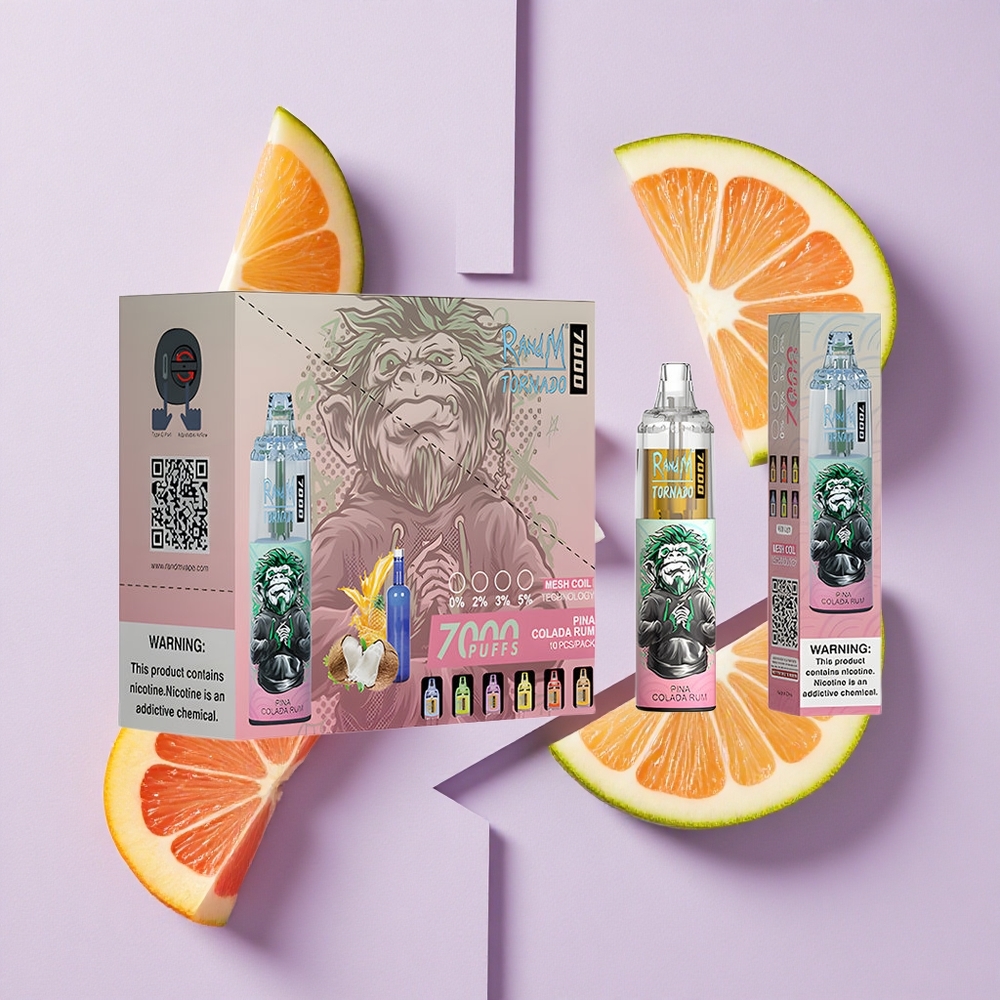 Pina Colada Rum RandM Fumot Tornado 7000 Puffs Poland vape wholesale
