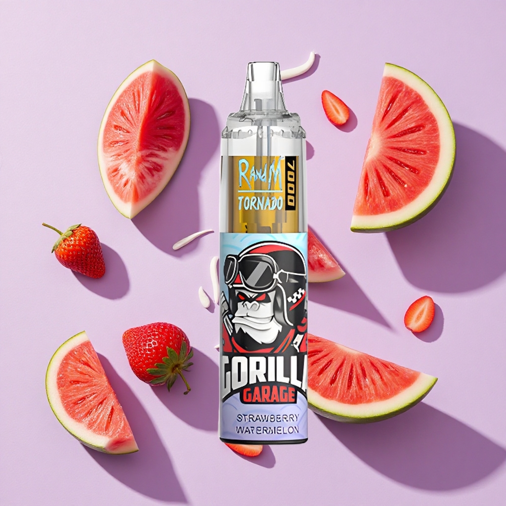 Truskawka Arbuz RandM Fumot Tornado 7000 Puffs RGB Light Poland vape wholesale