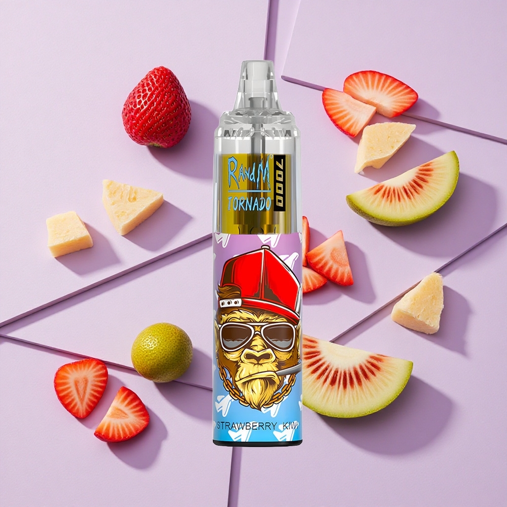 Truskawka Kiwi RandM Fumot Tornado 7000 Puffs Mesh Poland vape wholesale