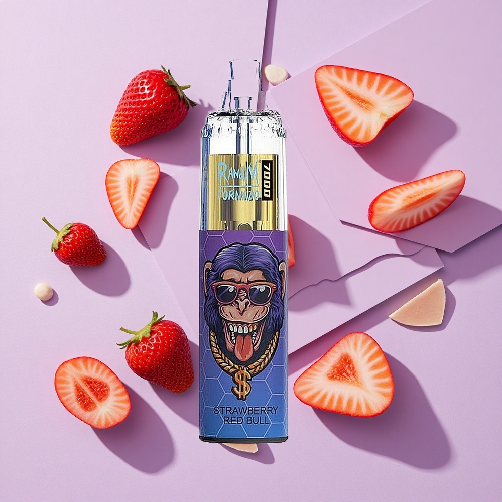 Truskawka Red Bull RandM Fumot Tornado 7000 Puffs Poland vape wholesale