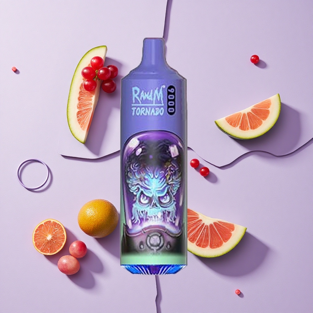 Aloes Winogrono RandM Fumot Tornado 9000 Puffs Wyświetlacz RGB Poland vape wholesale
