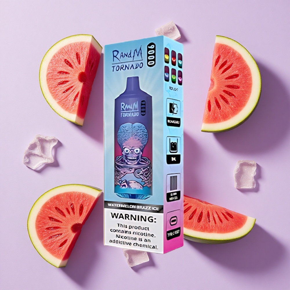 Arbuz Brazz Lód RandM Fumot Tornado 9000 Puffs 18 mL Poland vape wholesale