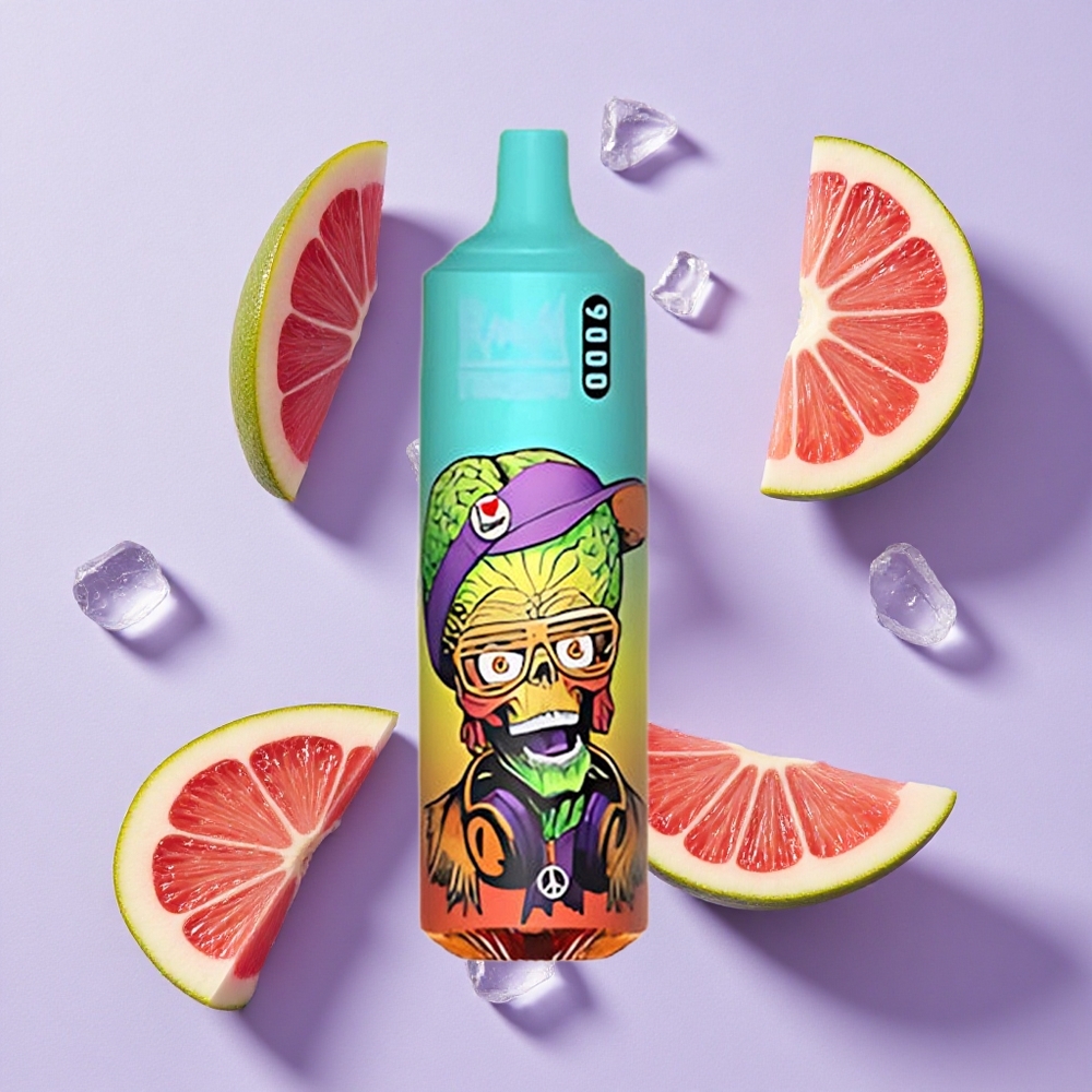 Błyszczący Lód RandM Fumot Tornado 9000 Puffs Mesh Coil Poland vape wholesale