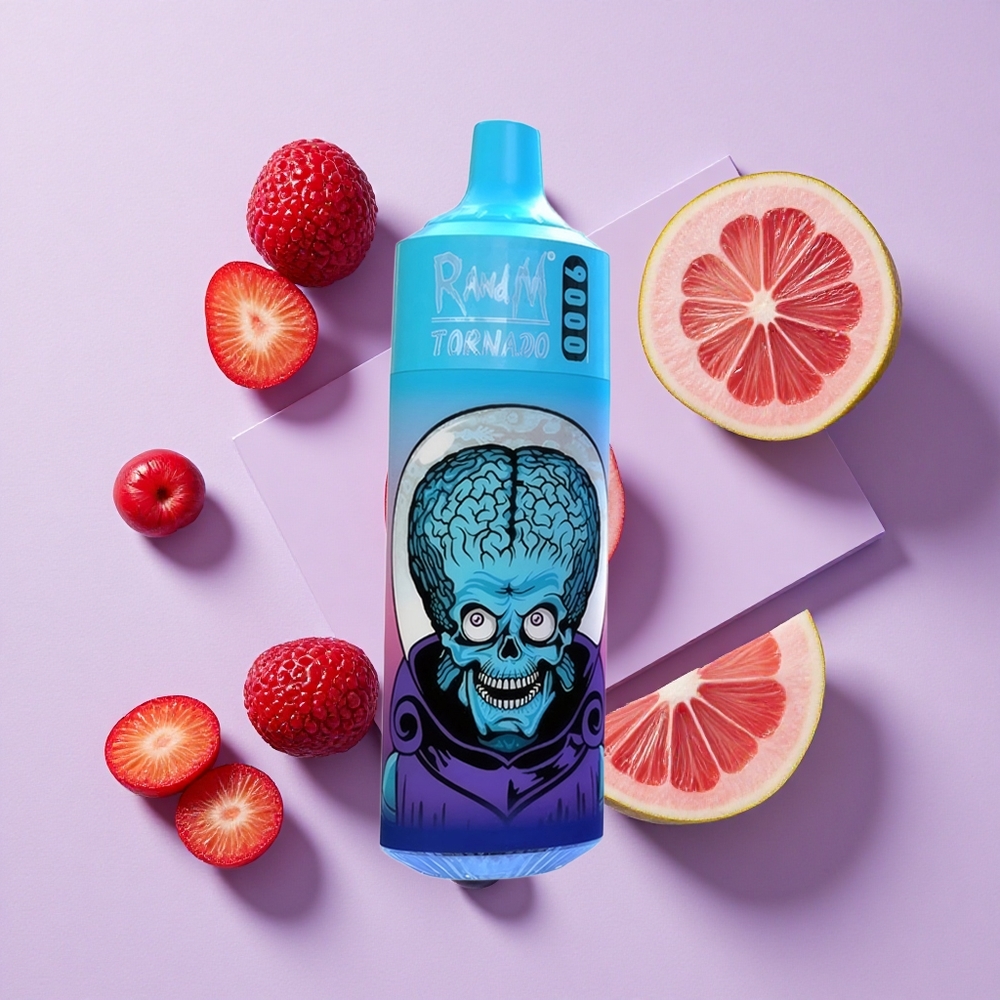 Borówka Wiśnia Żurawina RandM Fumot Tornado 9000 Pufów Wyświetlacz RGB Poland vape wholesale