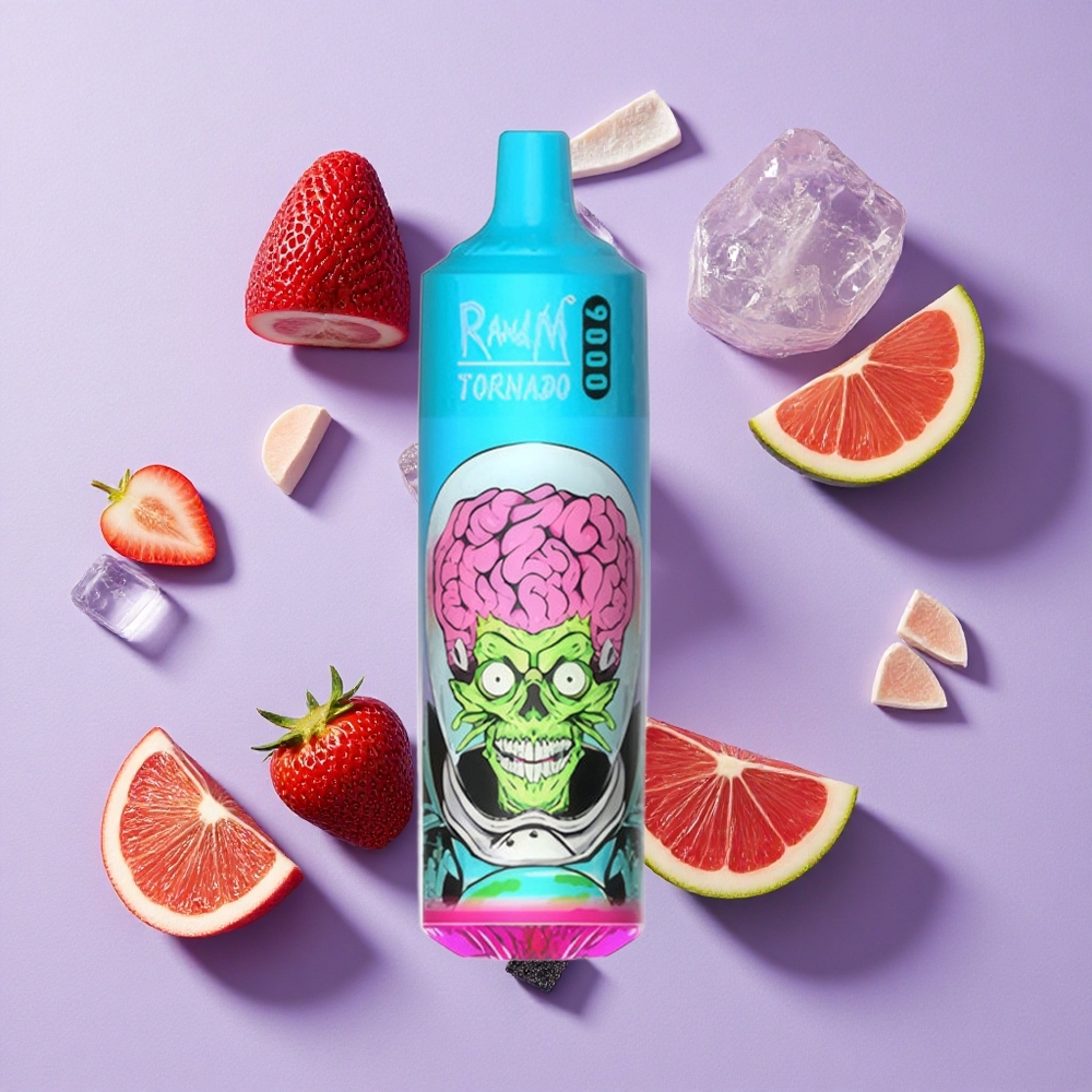 Czarny Smok Lód RandM Fumot Tornado 9000 Puffs 18 mL Poland vape wholesale