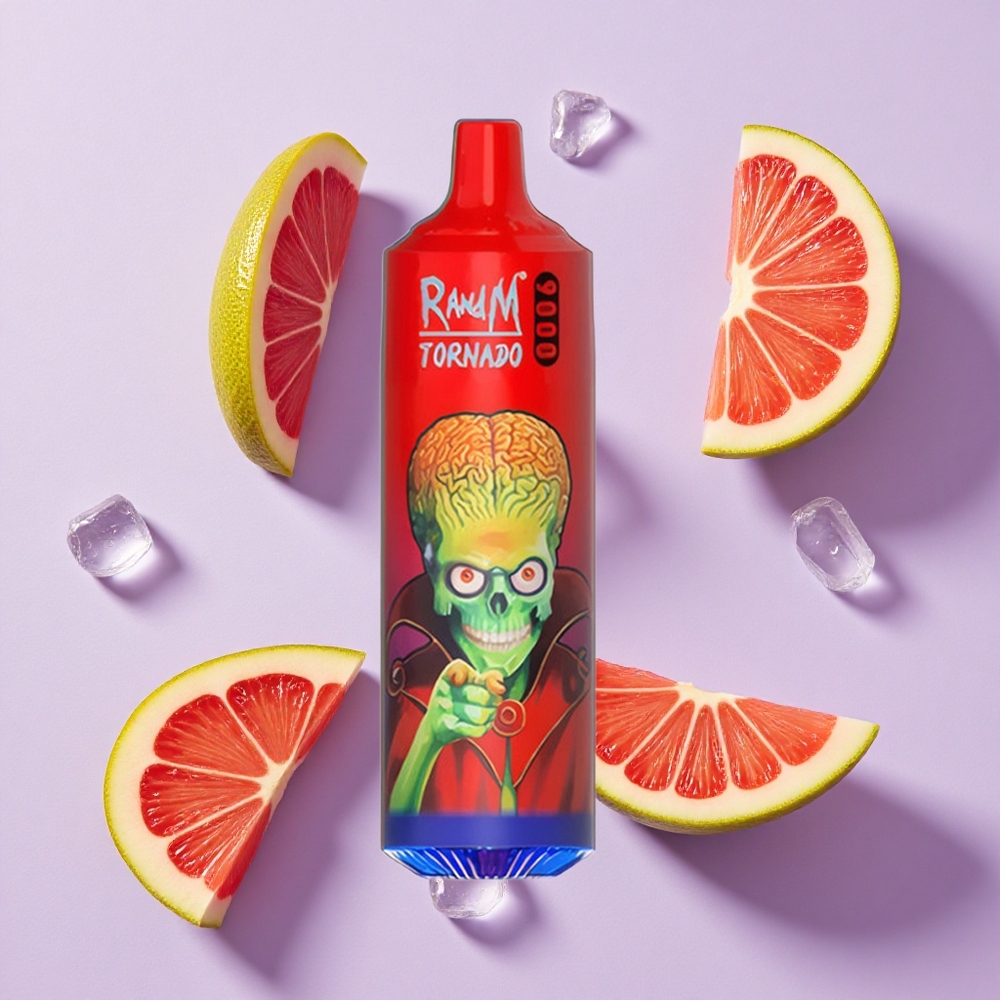 Lodowy Lód RandM Fumot Tornado 9000 Puffs Wyświetlacz RGB Poland vape wholesale