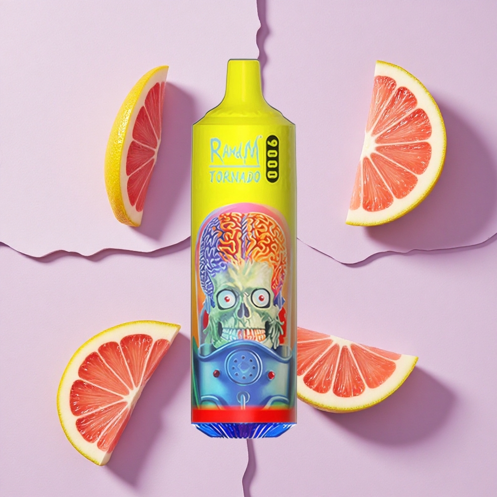 Różowy Lemonada RandM Fumot Tornado 9000 Puffs Wyświetlacz RGB Poland vape wholesale