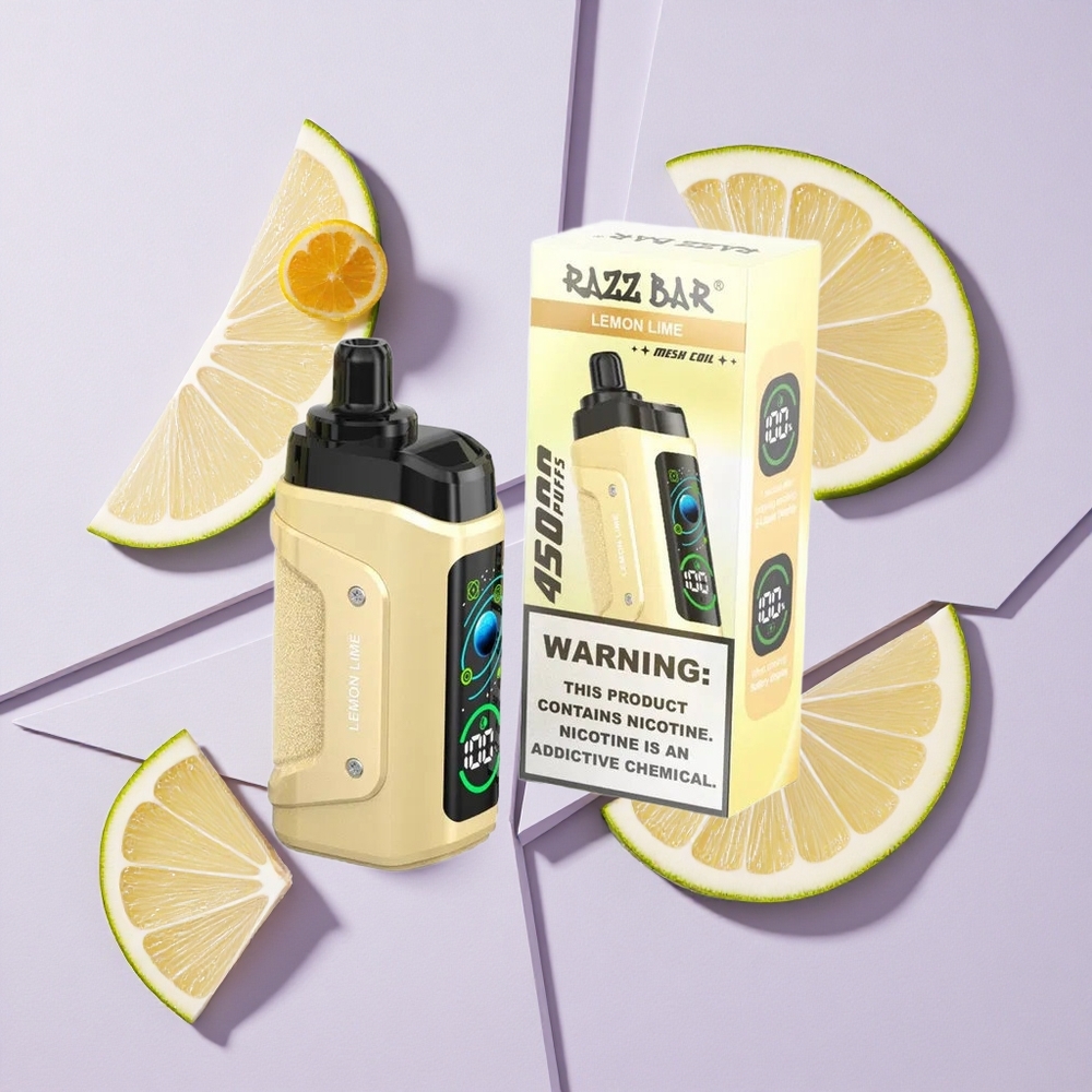Cytrynowo-Limonkowy Razz Bar 45000 Puffs Jednorazowy Waporyzator z Typem-C Poland vape wholesale