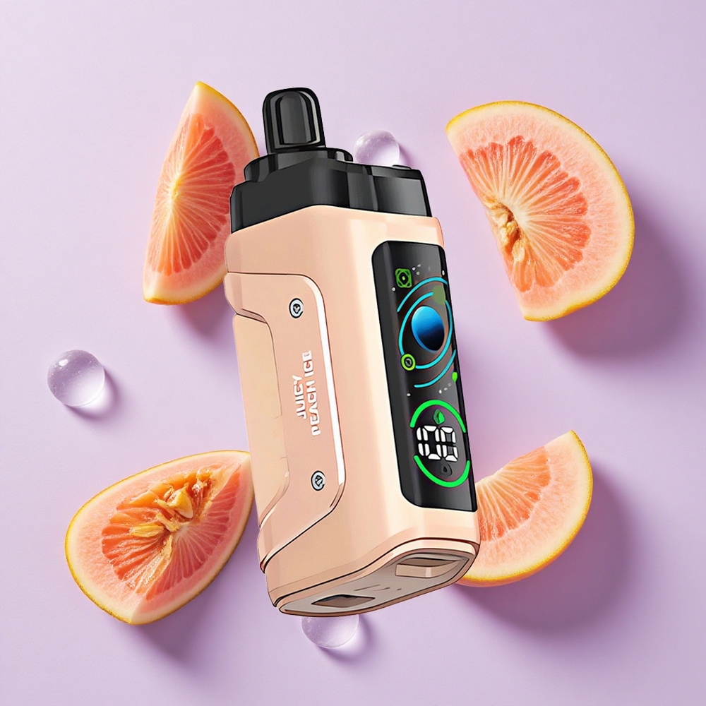 Soczysta Brzoskwinia Lód Razz Bar 45000 Puffs Typ-C Poland vape wholesale