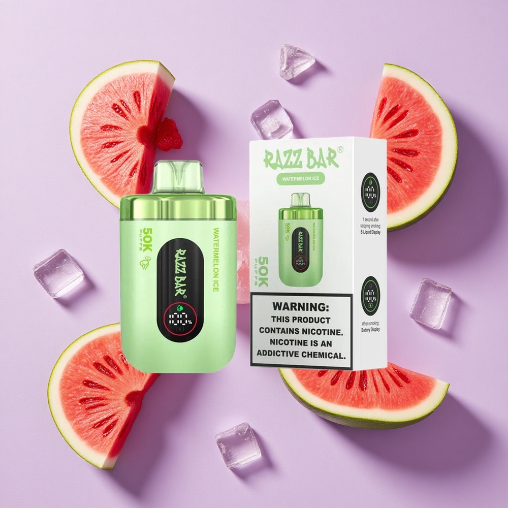 Arbuz Lód Razz Bar 50K Puffs 50000 Zaciągnięć Poland vape wholesale