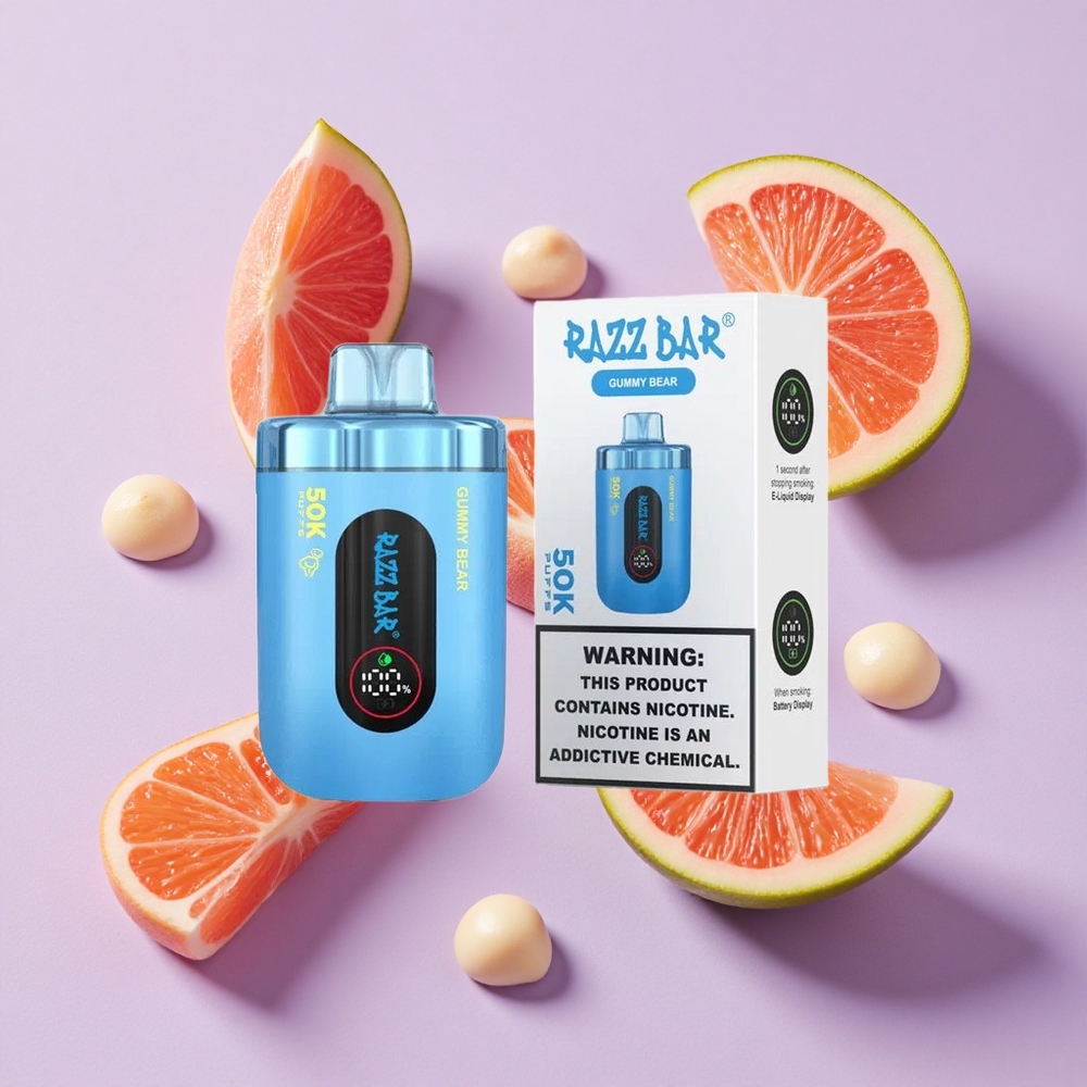 Miś Gumiś Razz Bar 50K Puffs 1.0 Ohm Poland vape wholesale