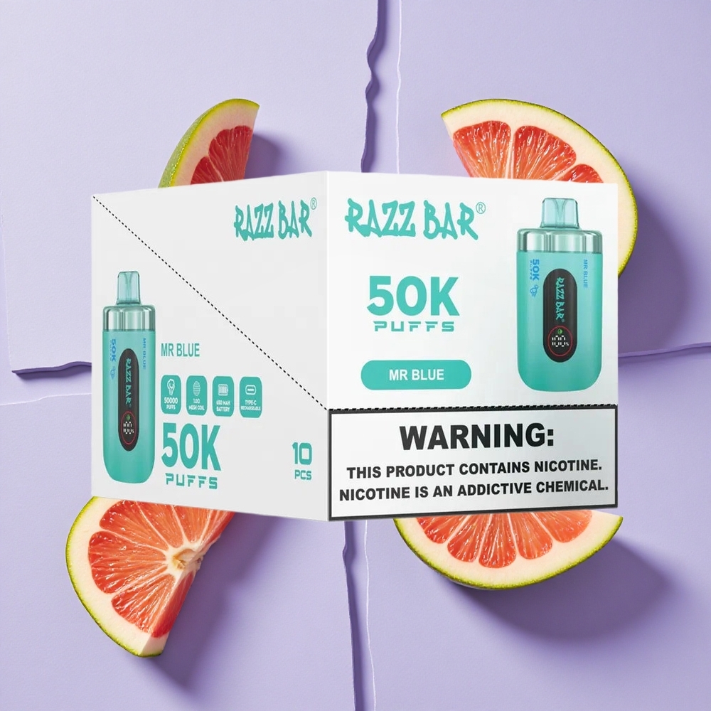 Niebieski Razz Bar 50K Puffs 50000 Zaciągnięć Poland vape wholesale