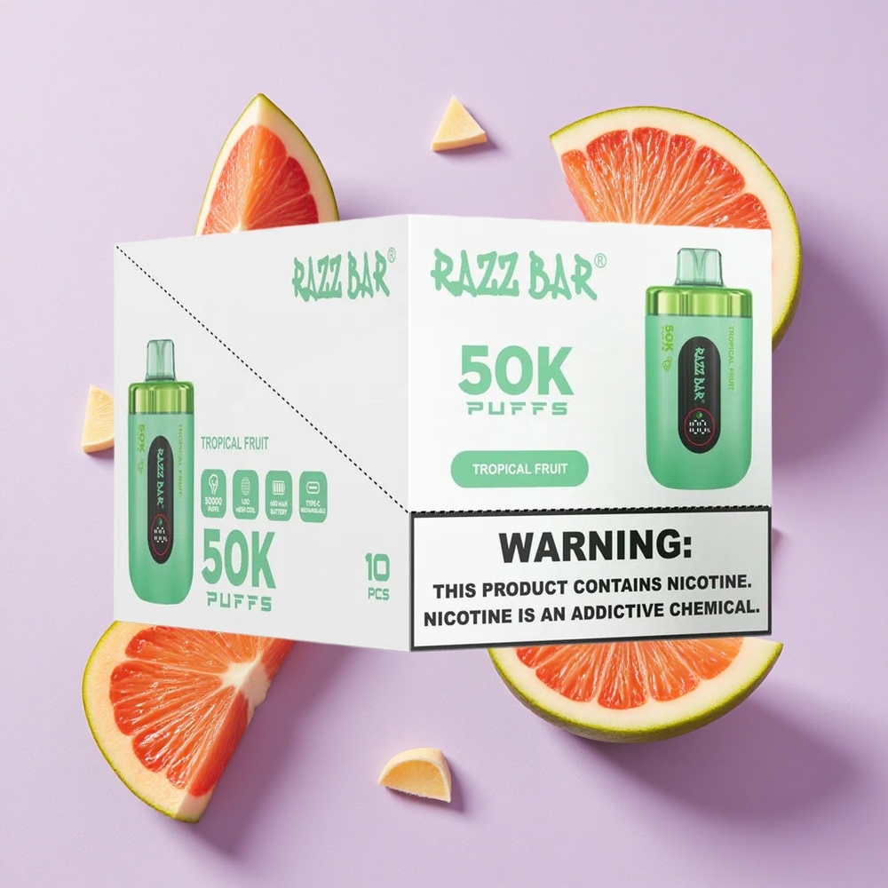Owoc Tropikalny Razz Bar 50K Puffs 650 Mah Poland vape wholesale