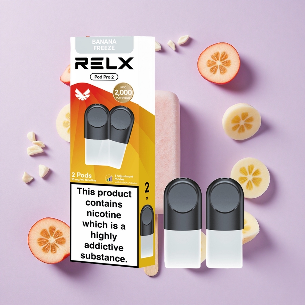 Deser-Bananowy Mrożony RELX Pod Pro 2 600 Puffs 1,9ml Poland vape wholesale