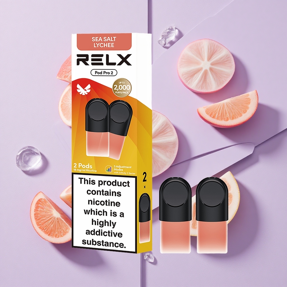 Liczi Morska Sól RELX Pod Pro 2 600 Puffs 3 Poziomy Mocy Poland vape wholesale