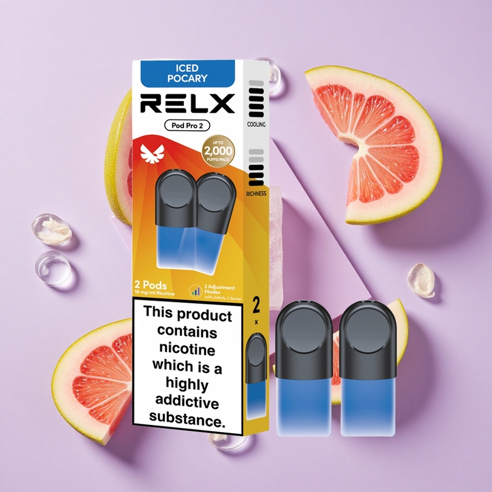 Lodowy Pocary RELX Pod Pro 2 600 Puffs 1,9ml Poland vape wholesale