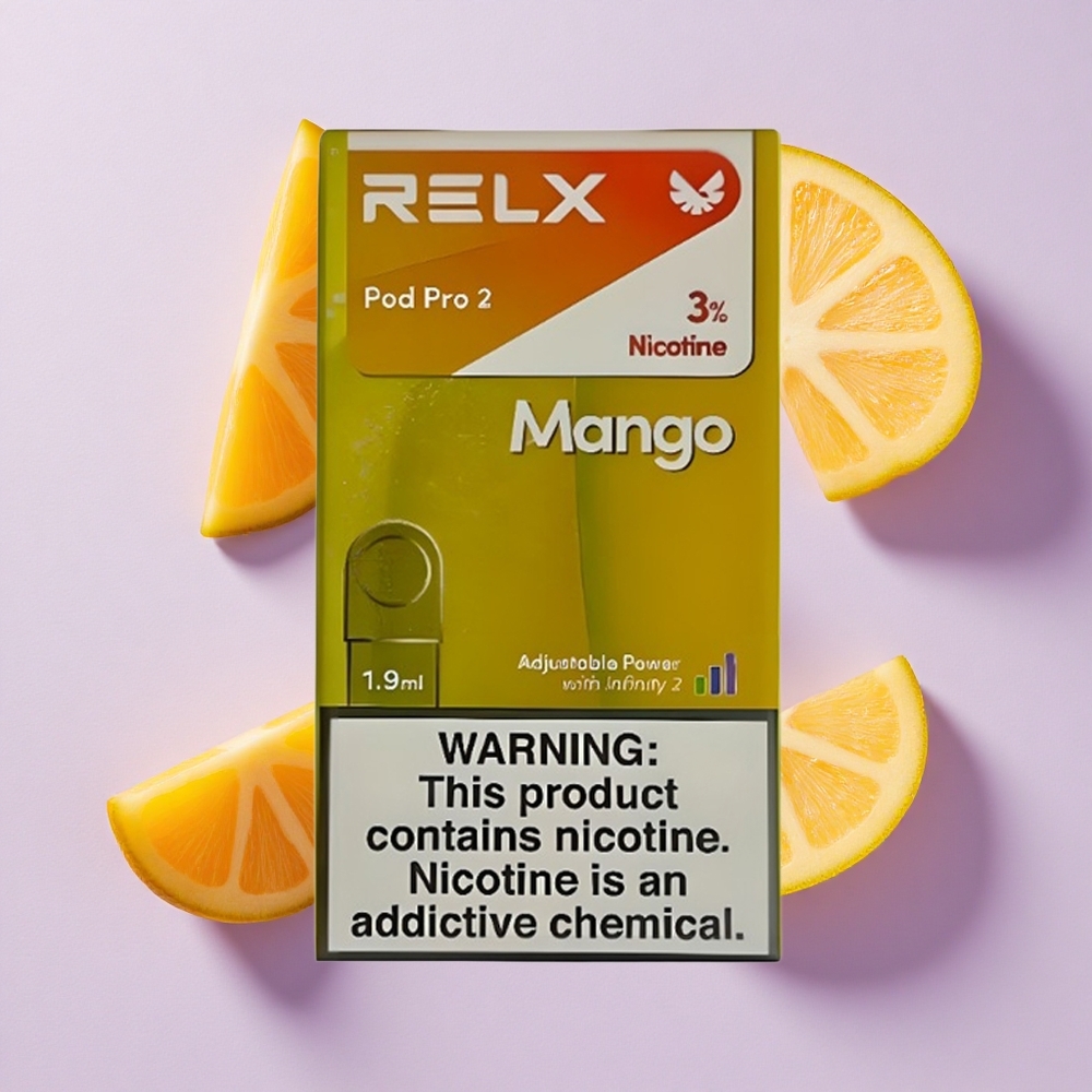 Mango Lód RELX Pod Pro 2 600 Puffs 3% Nikotyny Poland vape wholesale