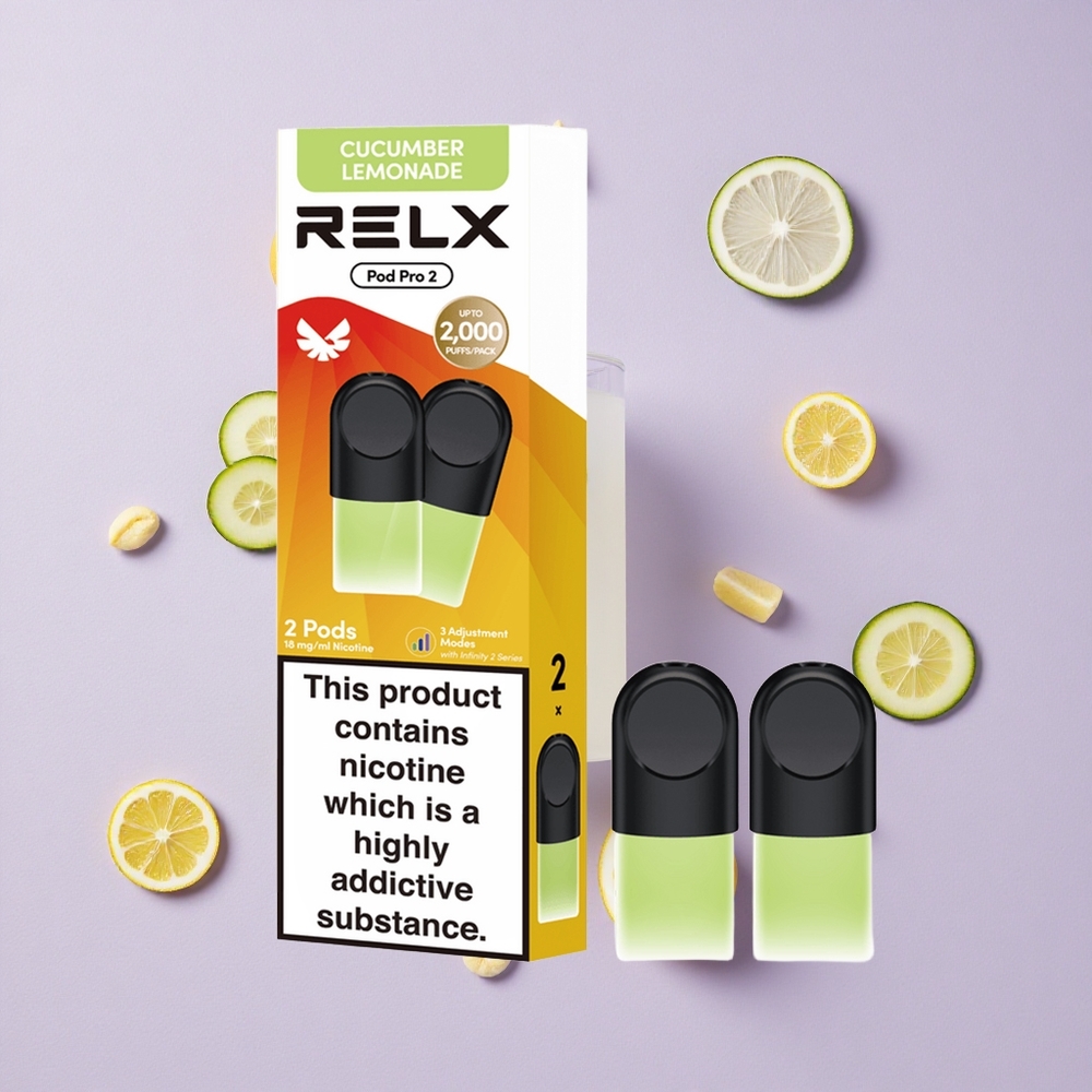 Ogórek Lemonada RELX Pod Pro 2 600 Puffs 1.8% Nikotyny Poland vape wholesale
